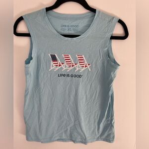 Life is Good XS sleeveless tee. New with out tags